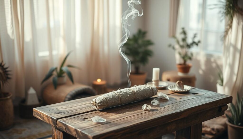 Sage smudging