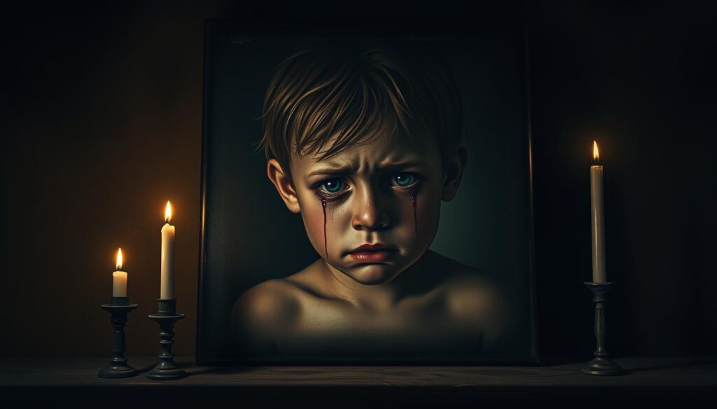 The Crying Boy painting