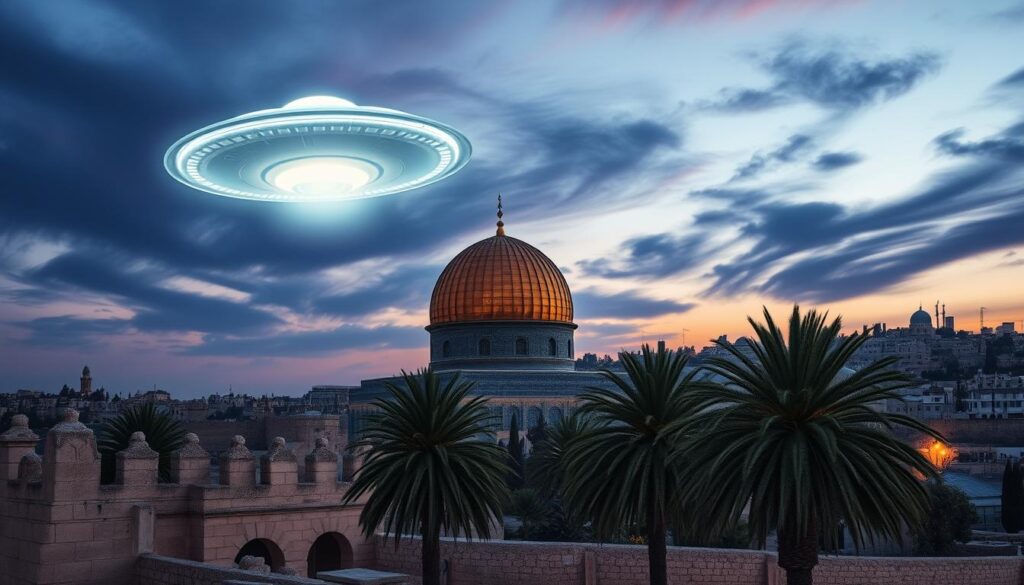 ufo over dome of the rock hoax